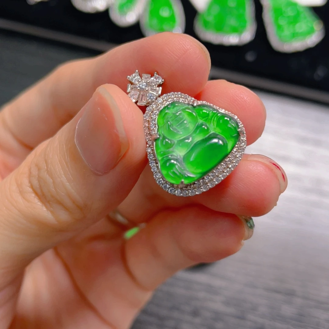 翡翠未镶嵌吊坠(不含链)