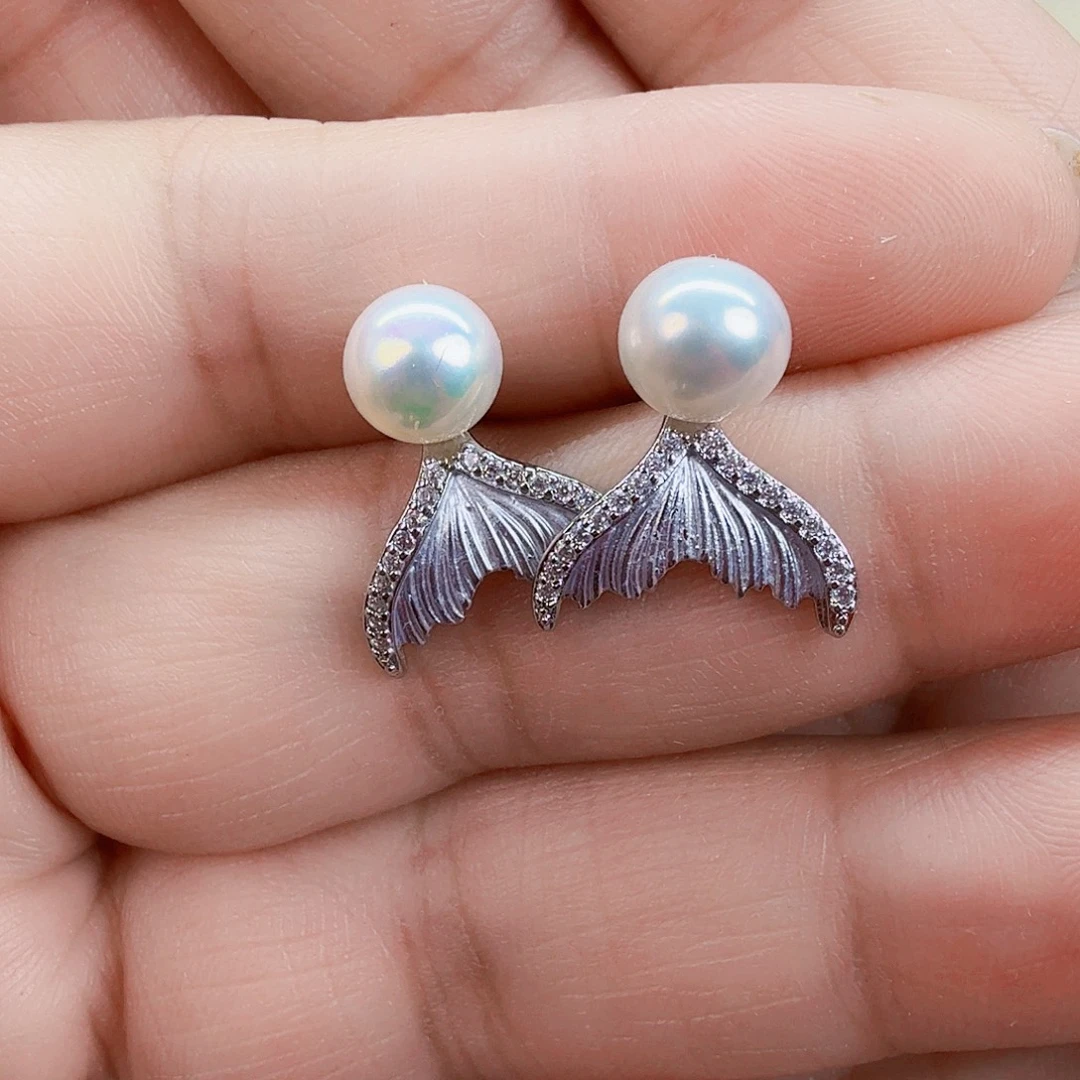 淡水珍珠未镶嵌耳饰