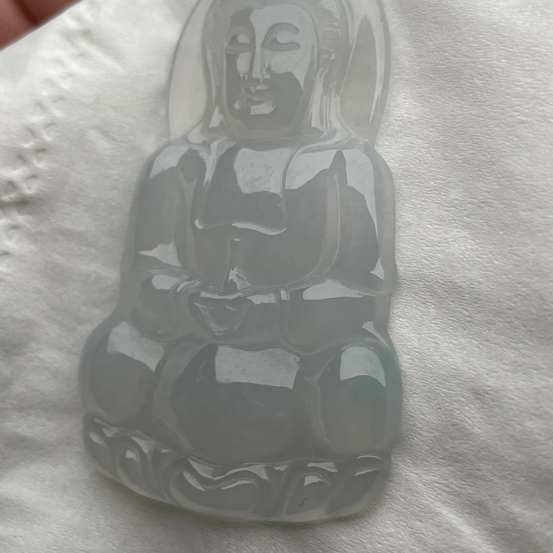 天然缅甸翡翠玉A货   冰观音