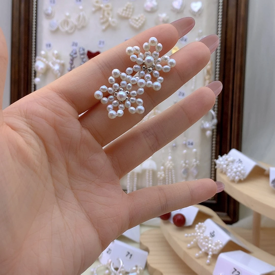 未镶嵌耳饰淡水珍珠