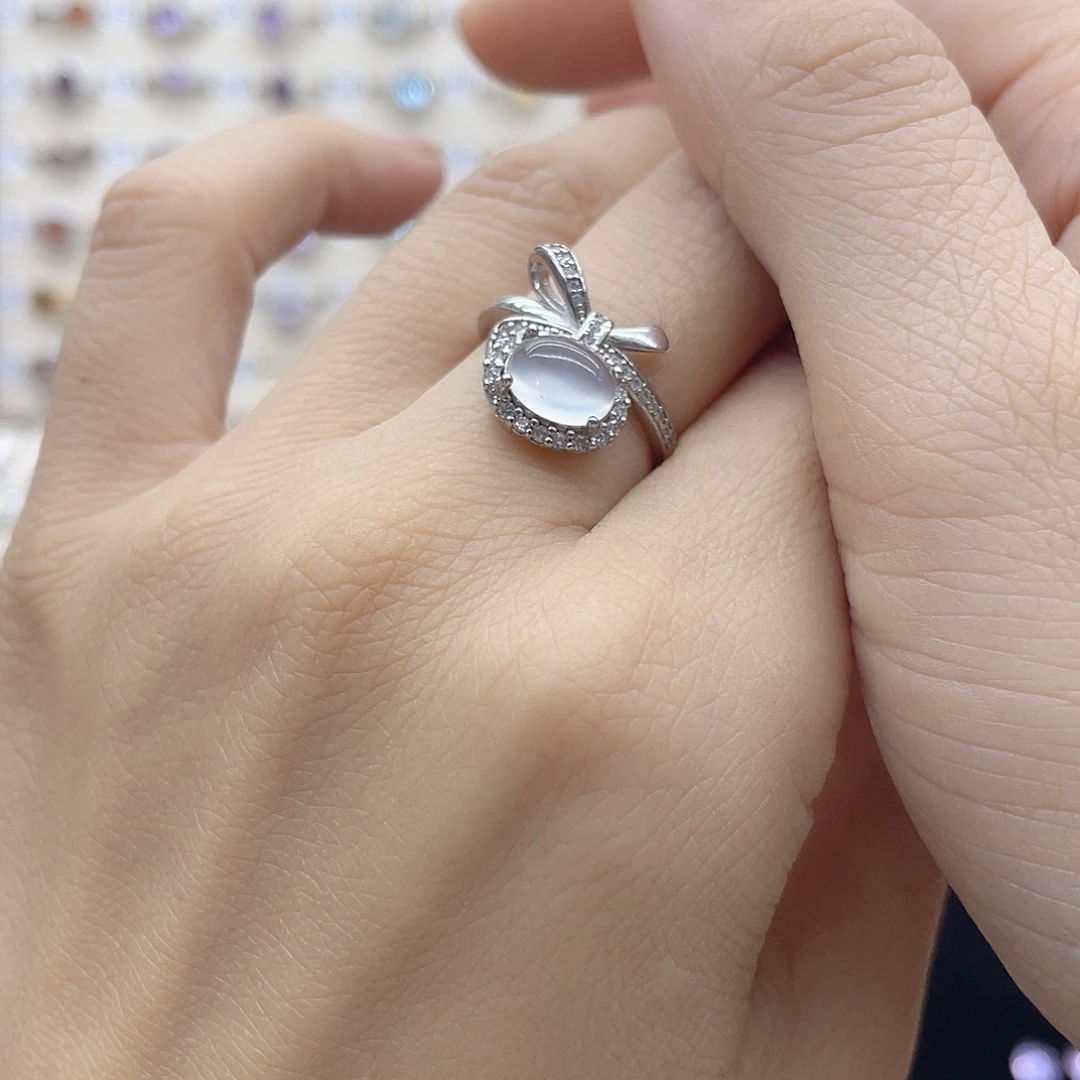 小***糕紫晶银S925镶嵌戒指