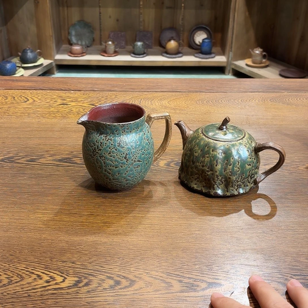 柴烧老岩泥茶器皿