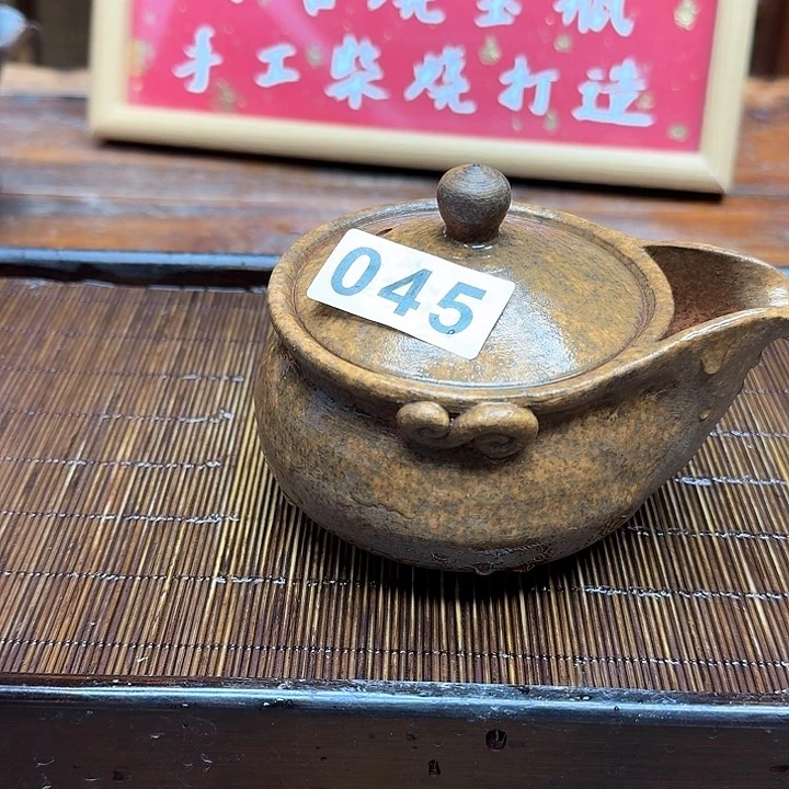 纯手工制作粗陶茶具