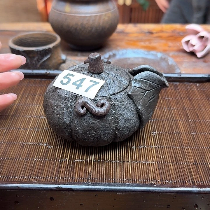 纯手工制作粗陶茶具