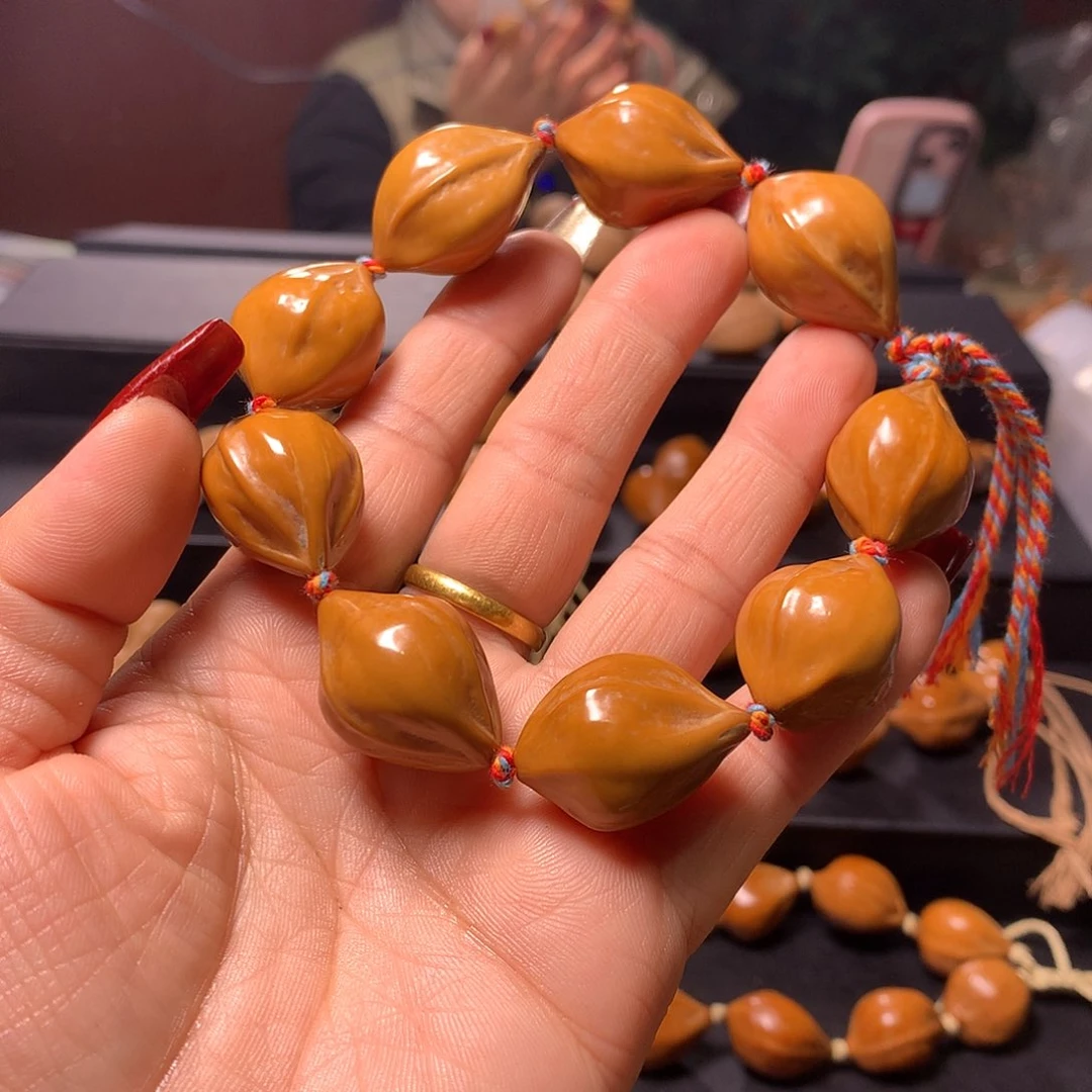 橄榄核手串/手链浅*夏三花手串