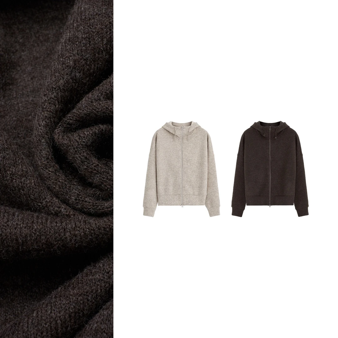 【大C严选】大鹅加厚羊毛抓绒连帽飞行员夹克~