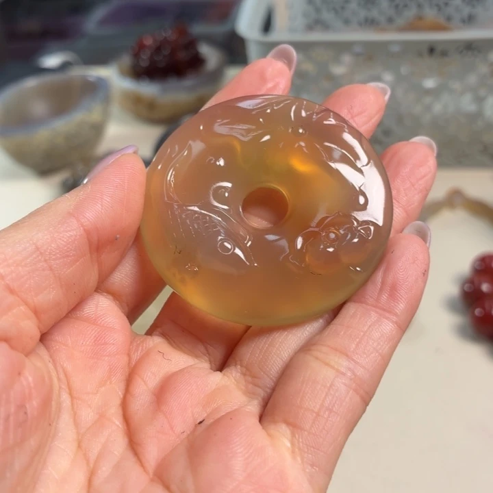 玛瑙/玉髓未镶嵌吊坠(不含链)