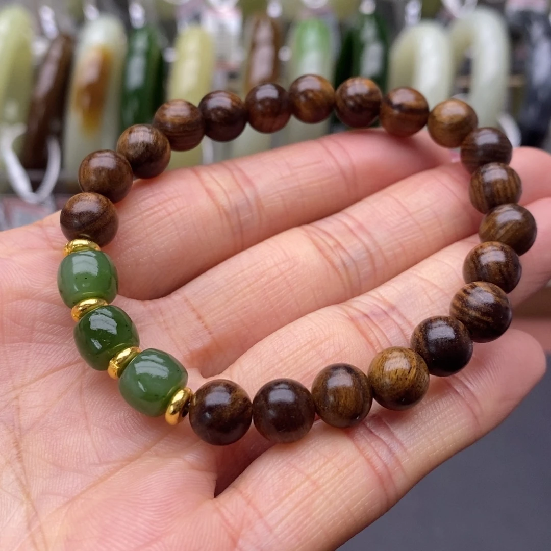 和田玉未镶嵌手串