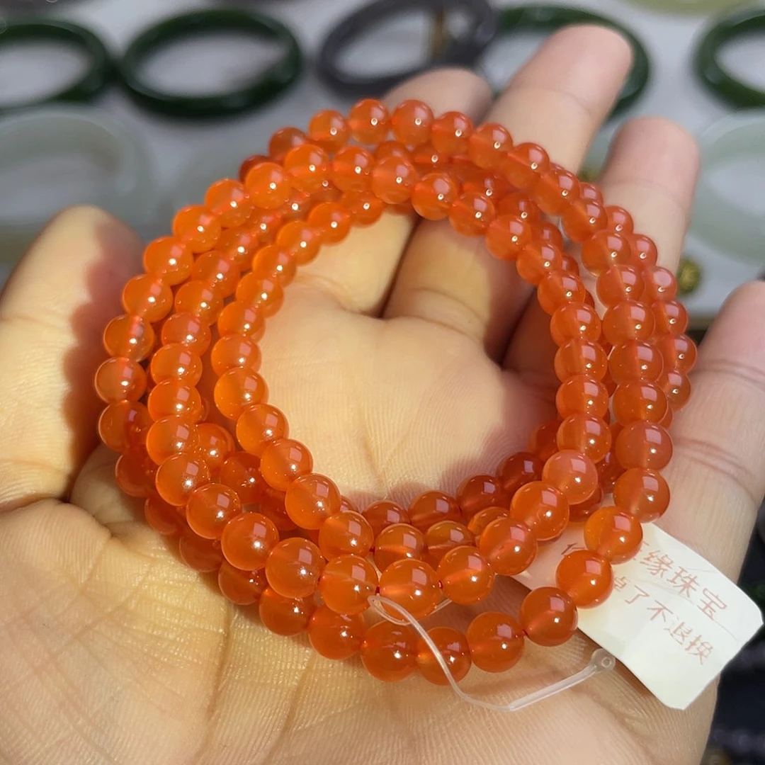 南红玛瑙颈饰未镶嵌