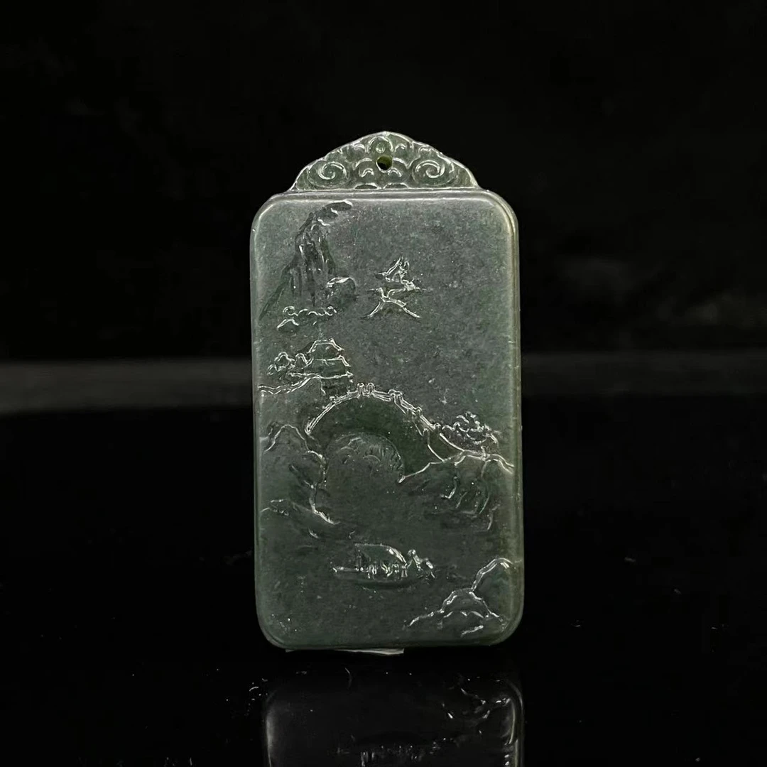 A186 和田玉吊坠 YJ823507