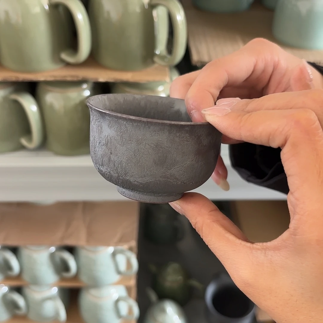 龙泉云间青瓷小米茶器