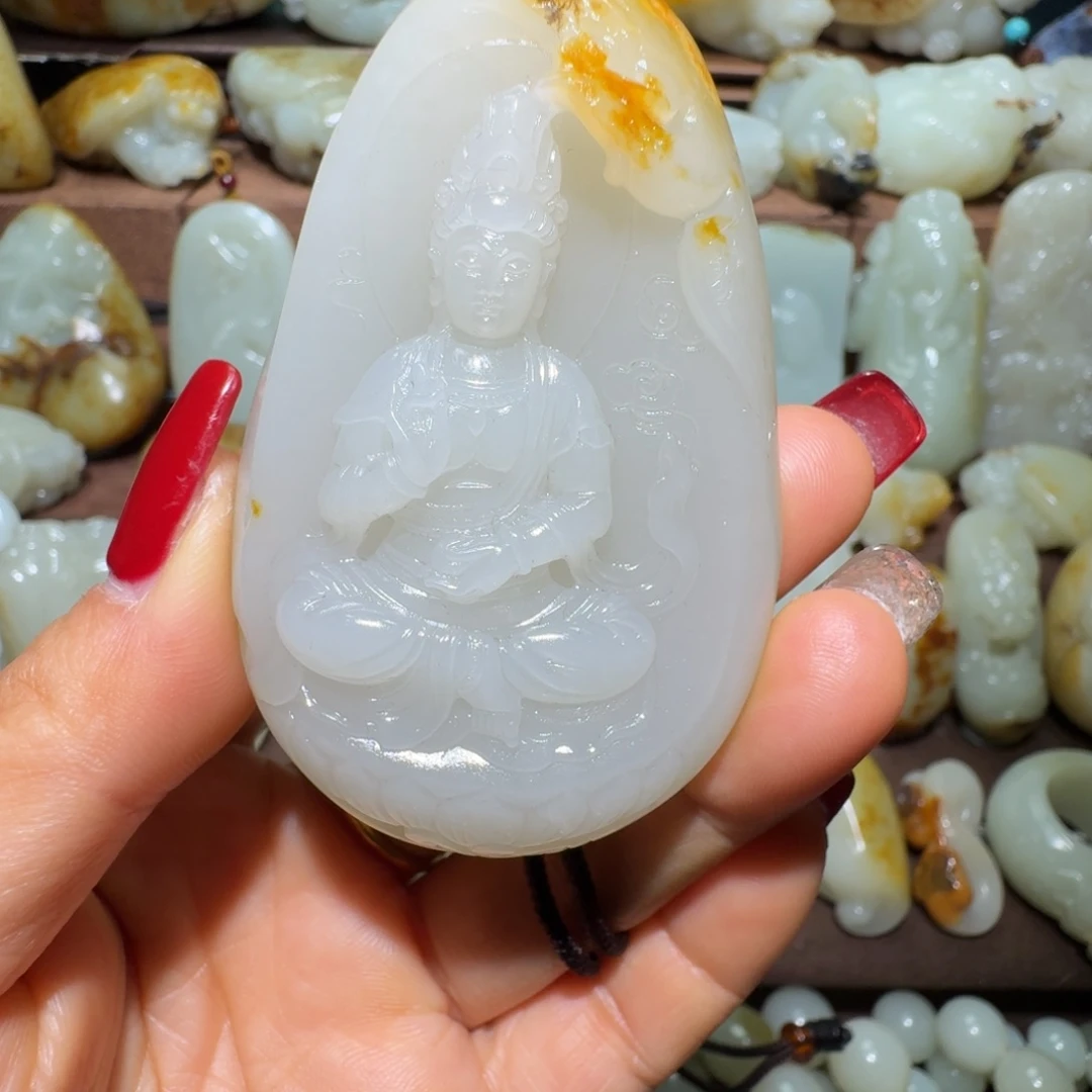 L***凡和田玉未镶嵌吊坠(不含链)