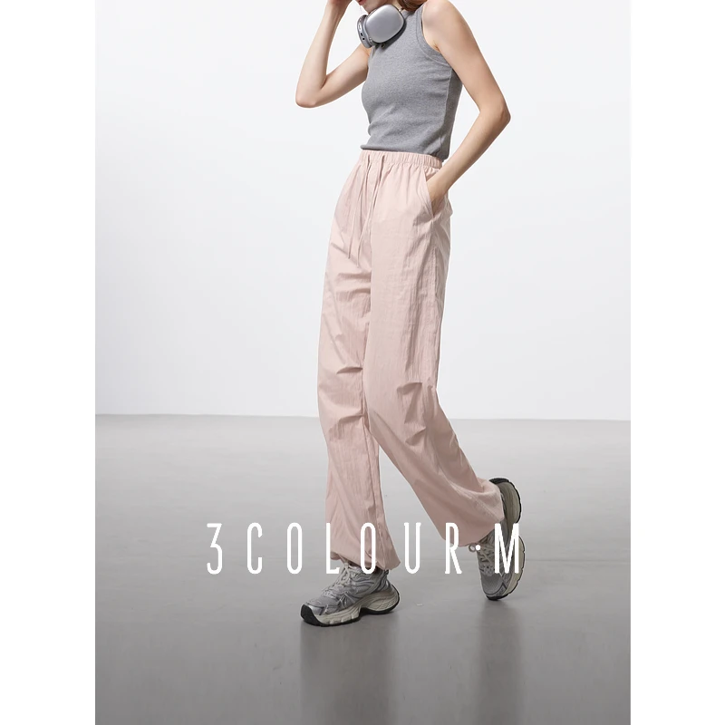 【大叔专享】D401XM10JK00三彩2025春季新款伞兵裤休闲阔腿裤dbx