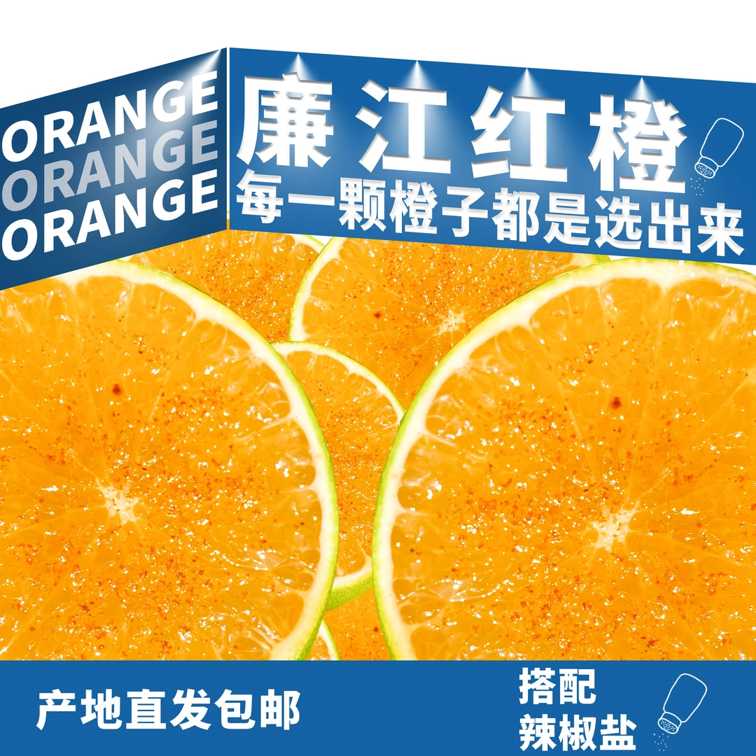 廉江红橙新鲜现摘现发当季应季水果（赠送辣椒盐