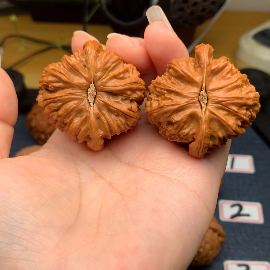 b***.桃核把件42三角白角白