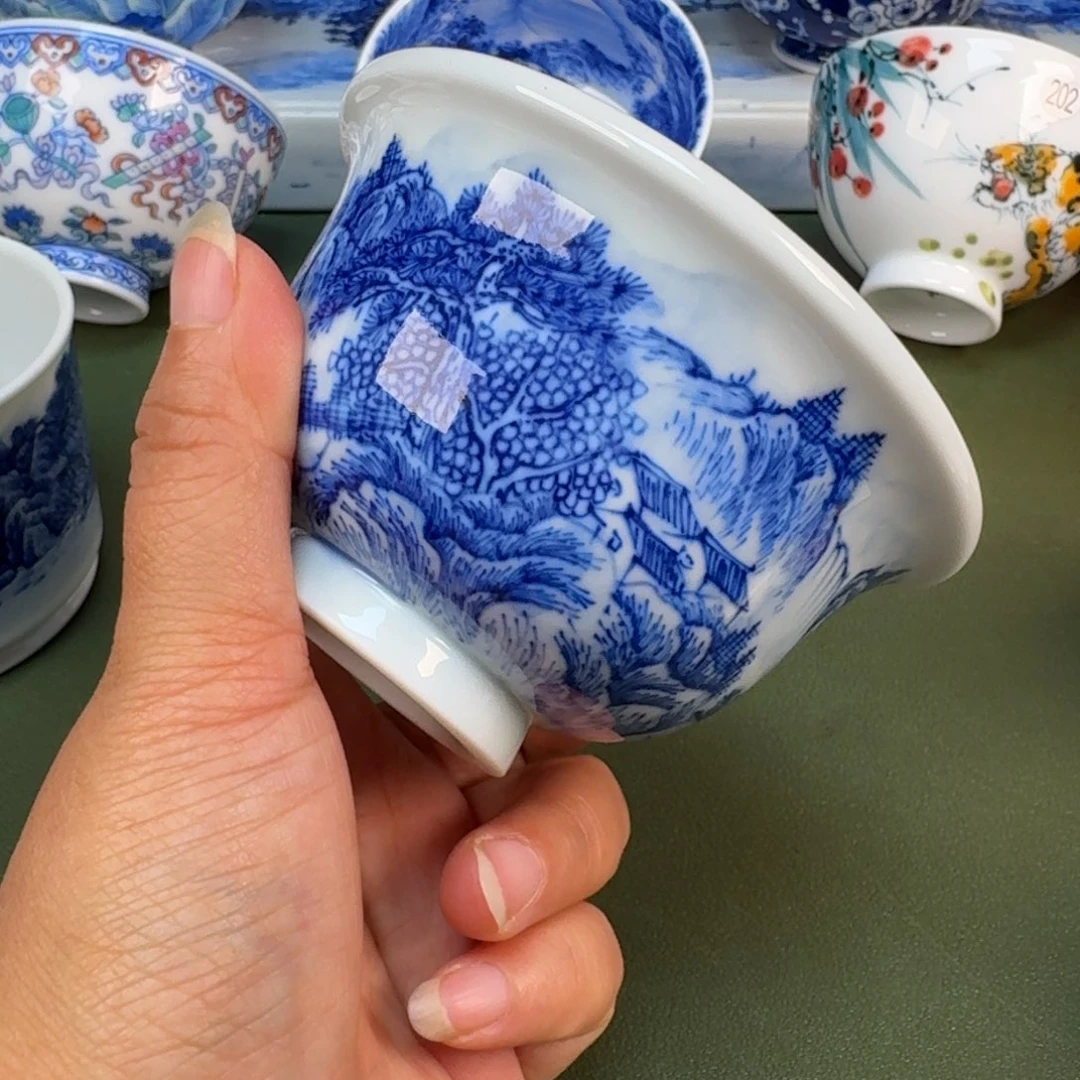 景德镇纯手绘茶具圆圆242