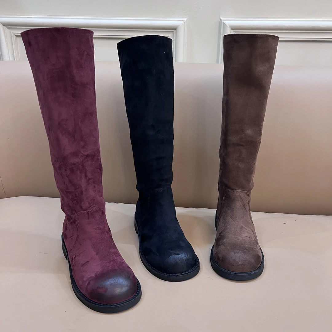 717-21时装靴骑士女靴休闲加绒长靴弹力靴高筒靴时装女士