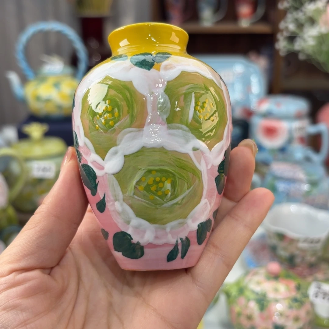 瓷片景德镇手绘高温釉下彩陶瓷茶具
