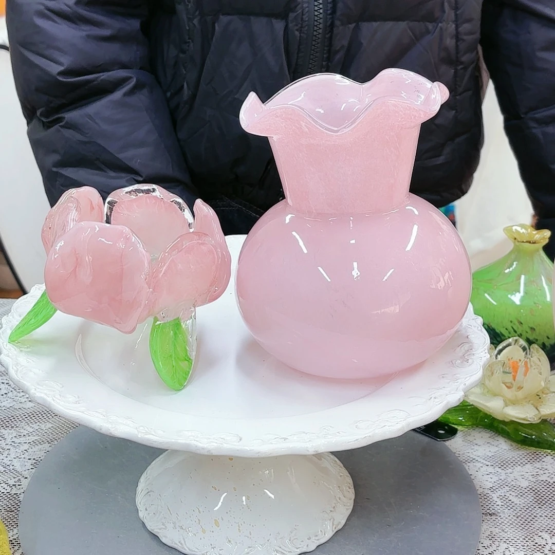 无***悔福利不退不换琉璃花瓶艺术品