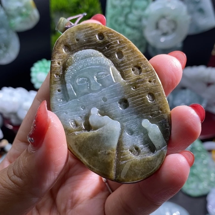 【闪购商品】颈饰未镶嵌翡翠佛