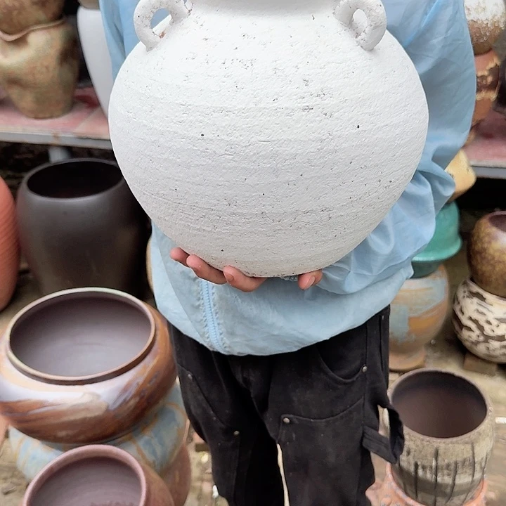 紫砂花盆高度25口径12无孔