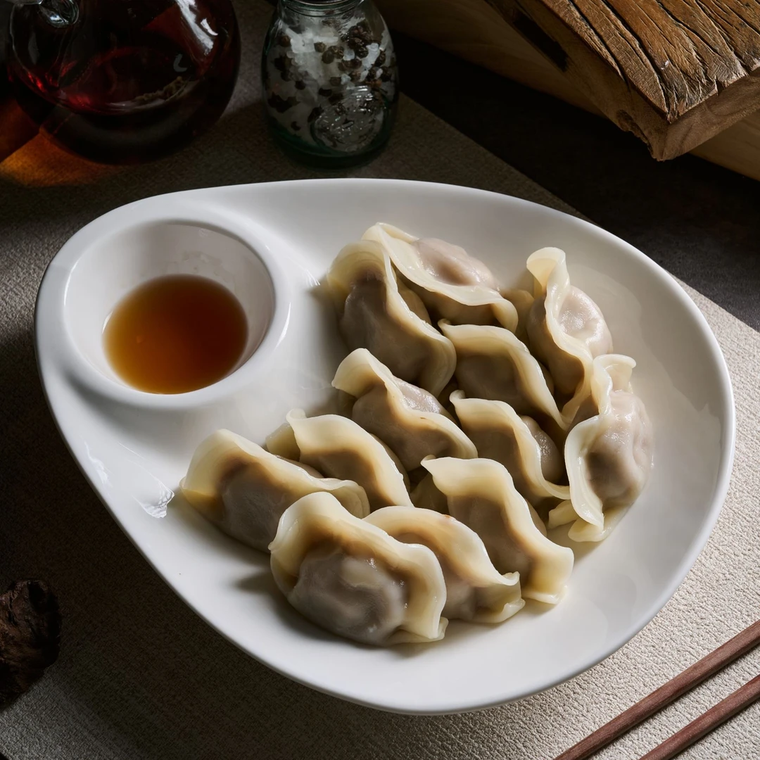 云山景墨陶瓷10寸子母盘饺子网红轻奢高颜值酒店餐具乔迁礼物