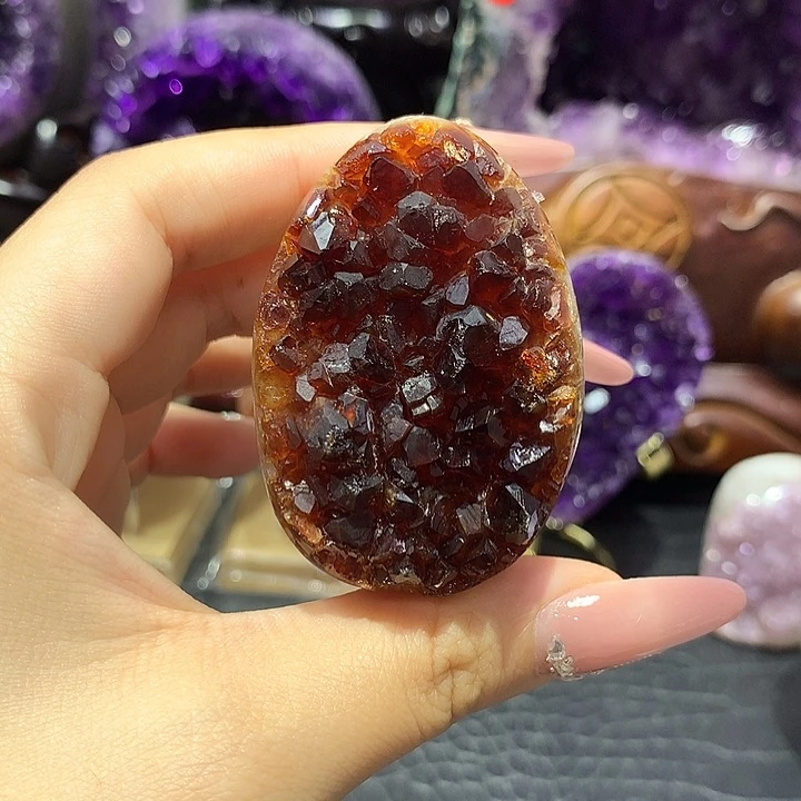 紫晶珠宝半成品未镶嵌