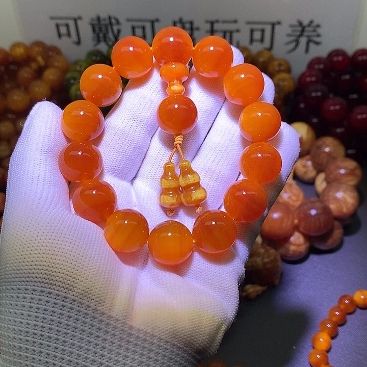 松木（琥珀木）手串/手链1.6 包浆高货