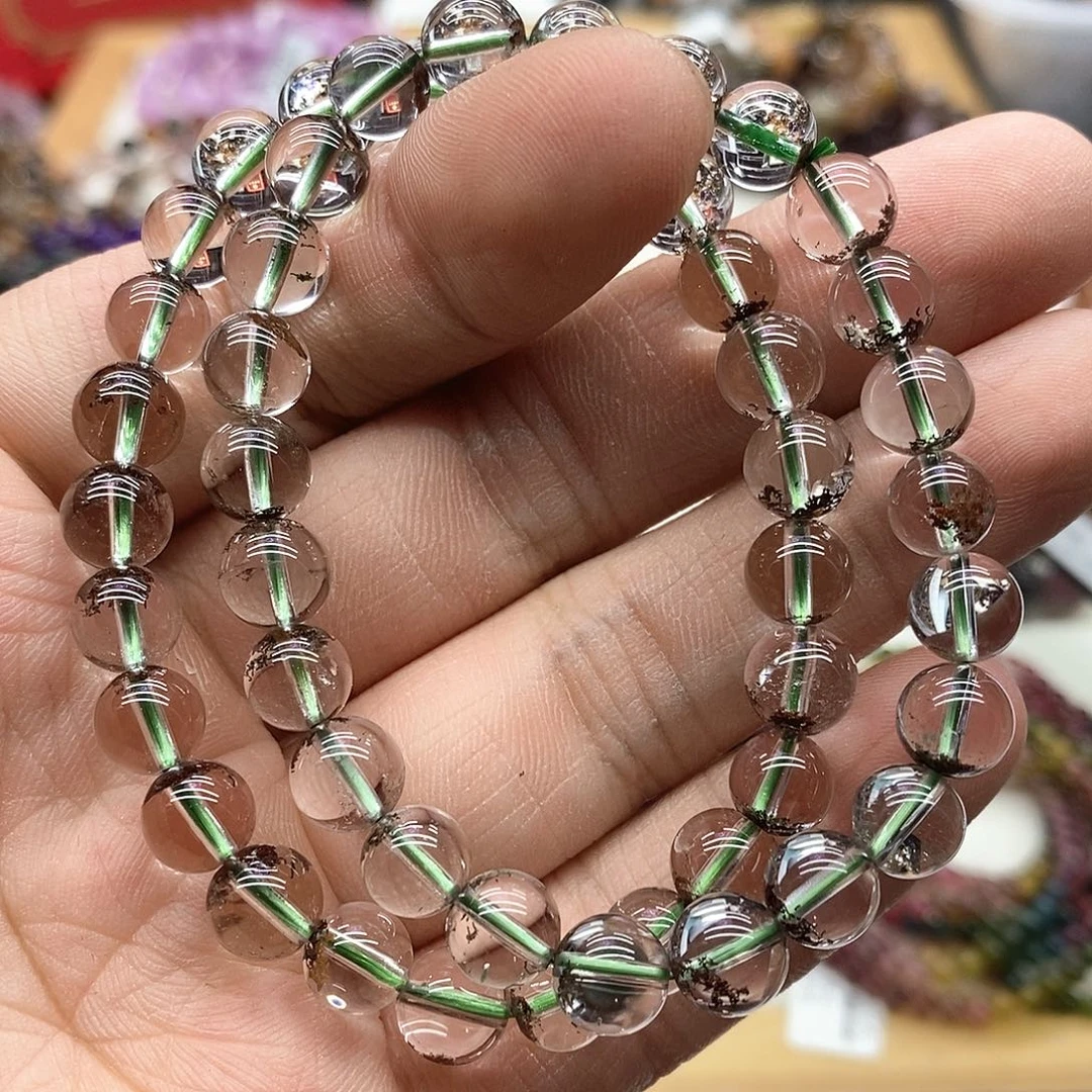 水晶手链未镶嵌多样性发货发一条