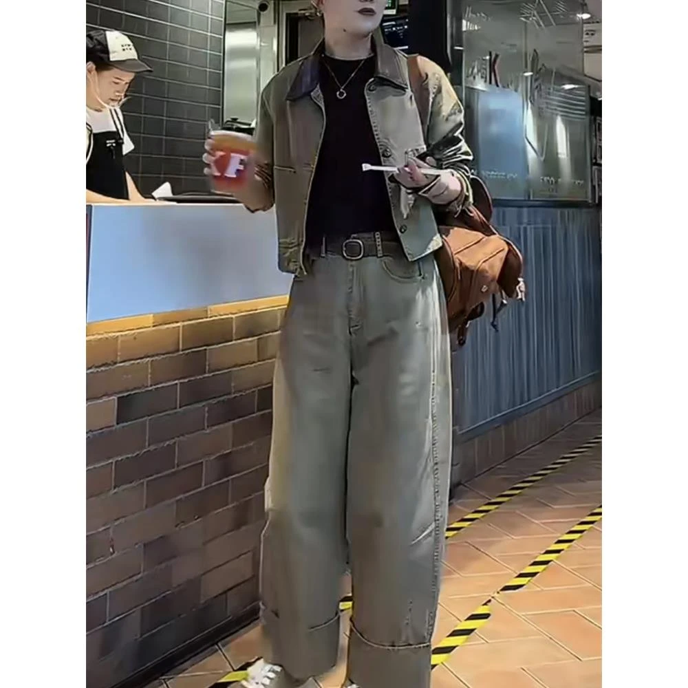 高级感洋气小众时髦炸街设计早秋网红新款显气质瘦女士外套+裤子