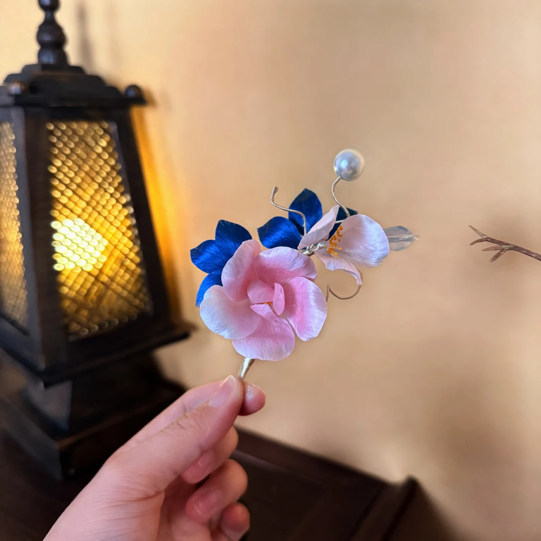 【与君】绒花发簪软簪（需要备注主体，不备注默认发软簪）