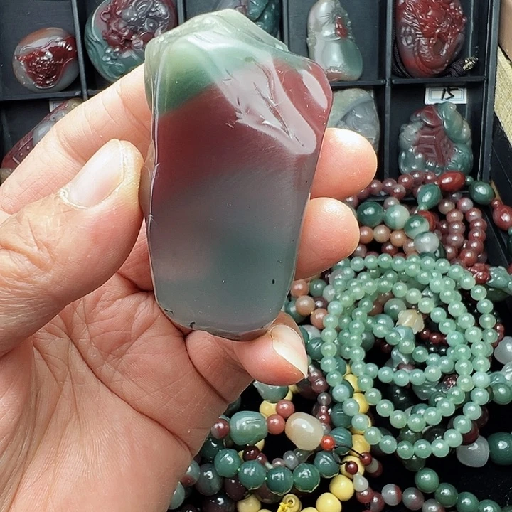 玛瑙/玉髓秦紫玉原石未镶嵌“****y