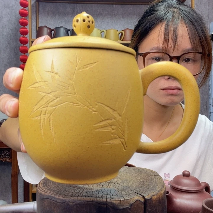 茶杯紫砂原矿紫砂杯