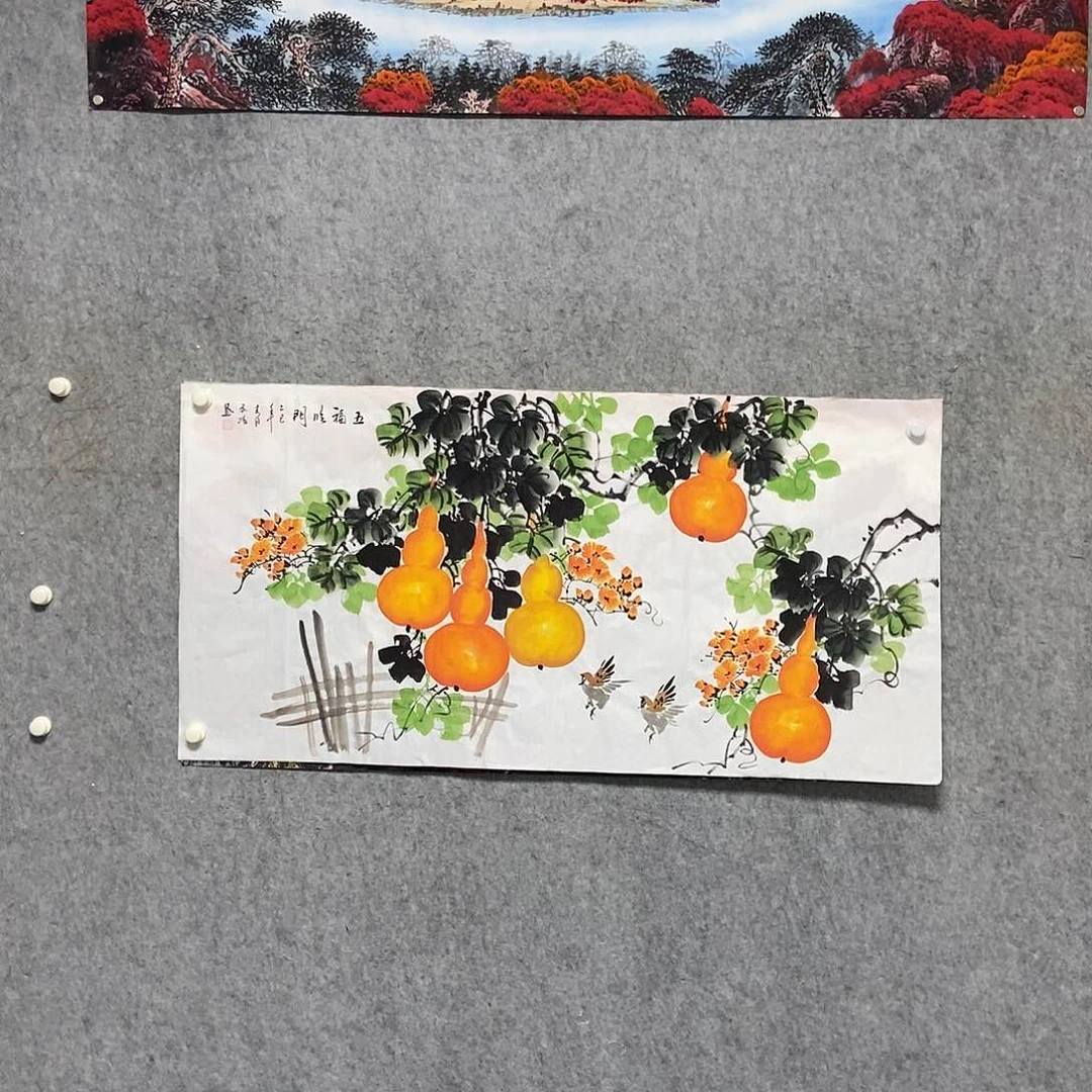 国画四尺花鸟一幅