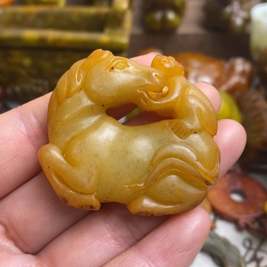 蛇纹石玉未镶嵌颈饰117