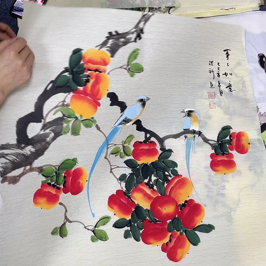 国画作品小姐姐放漏…