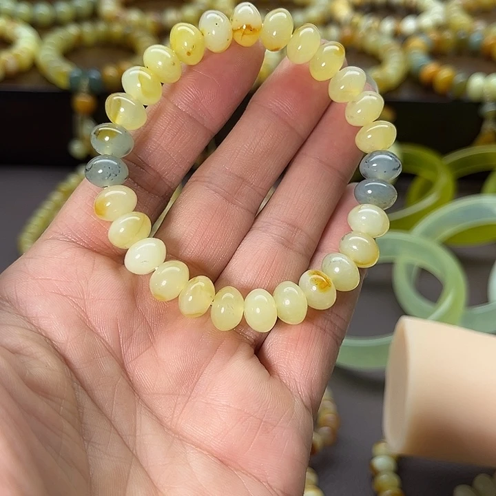 蛇纹石玉未镶嵌手链