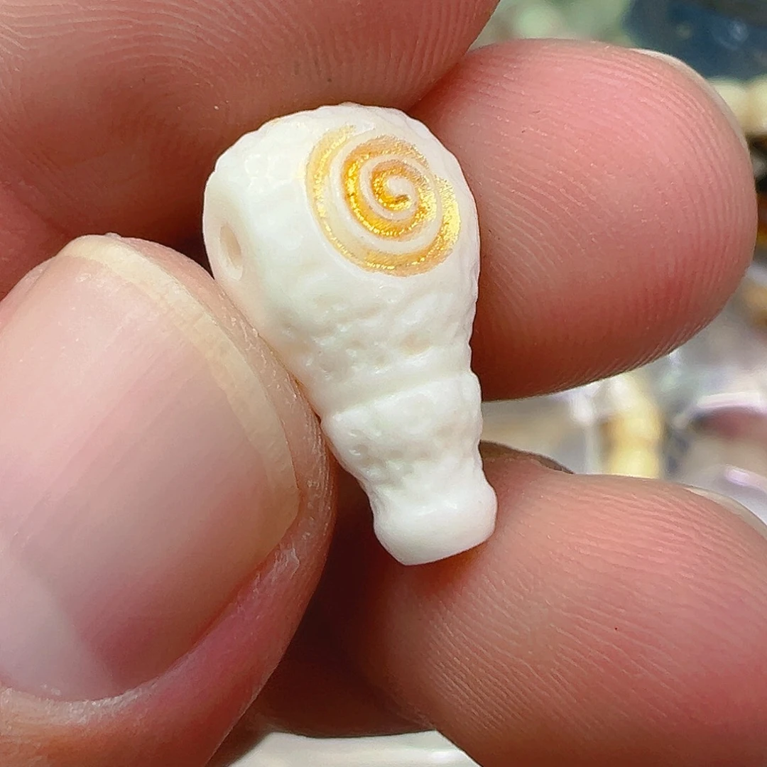 其他驼骨23驼骨白锤纹三通一个