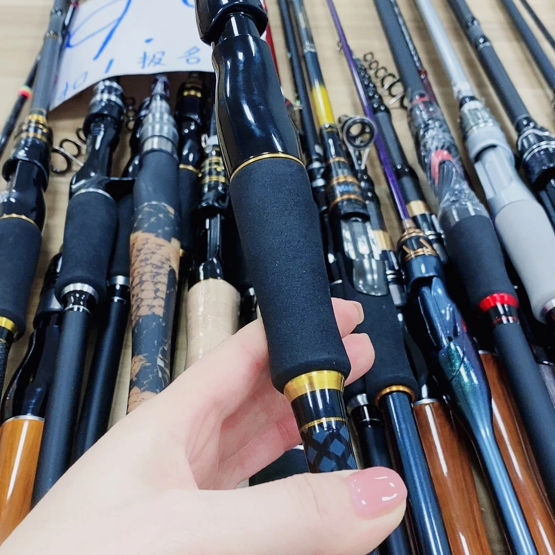 黑金色直柄路亚竿1.8米