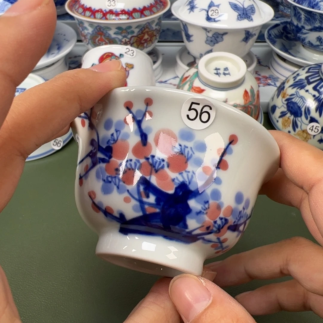 陶瓷景德镇纯手工纯手绘茶具木木56