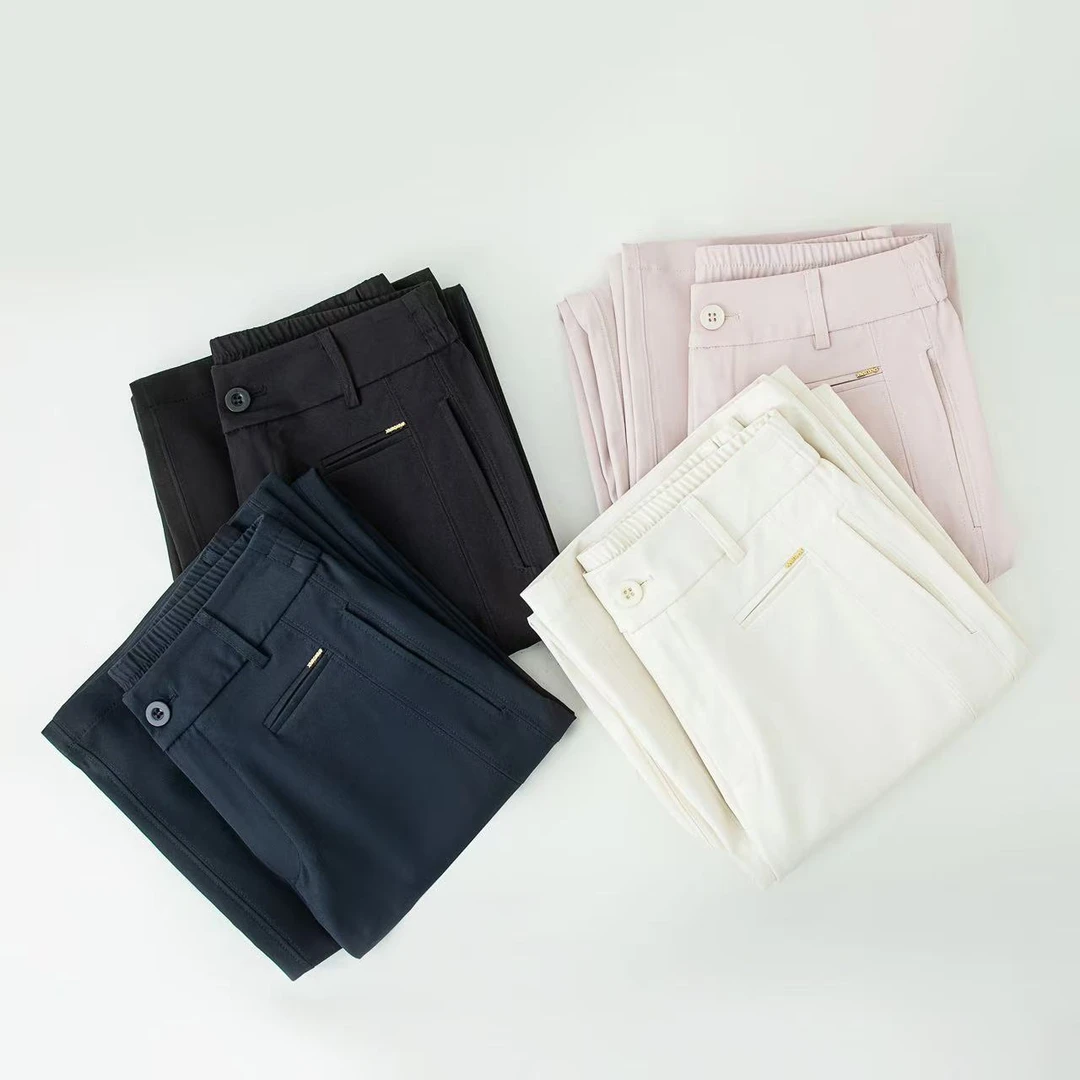 （莱赛尔纤维+绵羊毛）免熨烫舒柔特春季阔腿裤2025新款女裤直筒裤