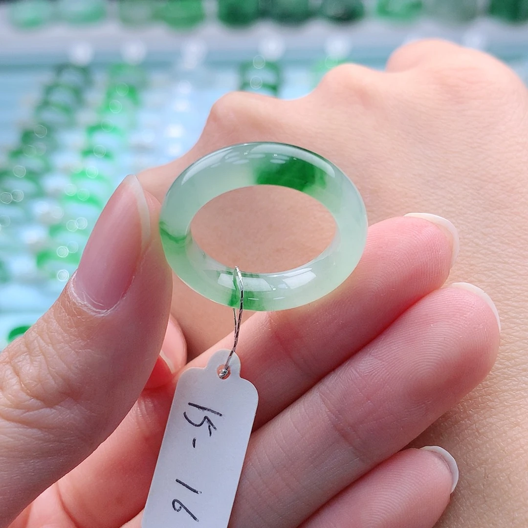 未镶嵌戒指翡翠刺***雅A货缅甸翡翠