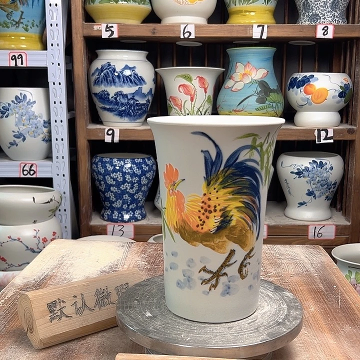 陶兰花盆公鸡新款新款陶瓷