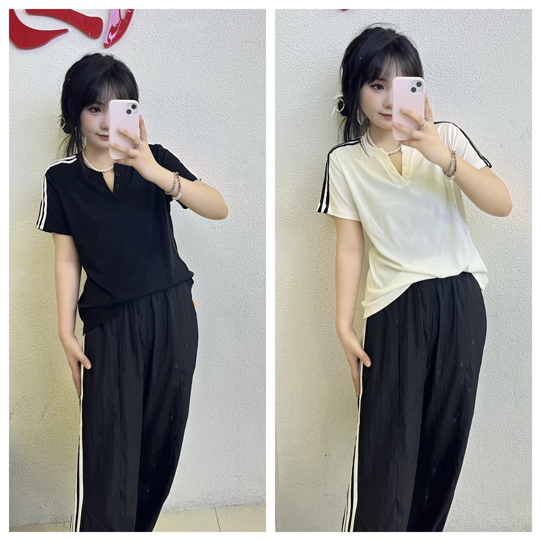 9882趴条V领半袖