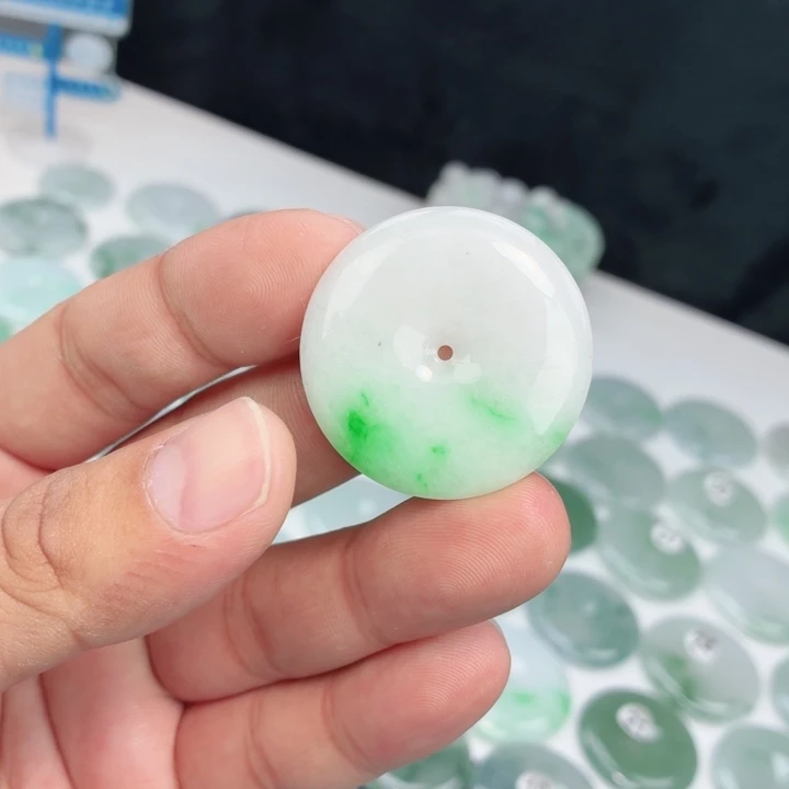 翡翠未镶嵌颈饰缅甸天然A货翡翠34.6-5.5