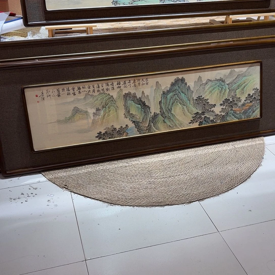 海***呦国画真人手绘作品