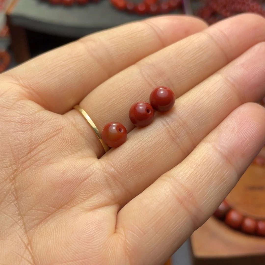 南红玛瑙未镶嵌单珠多样性发1 7