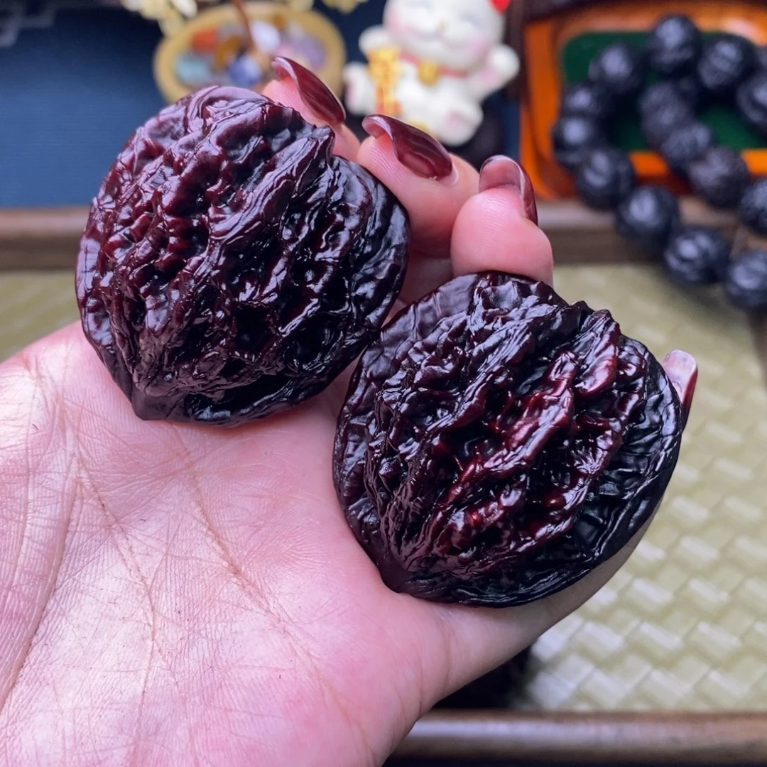 吊坠文玩核桃43彩麦虎