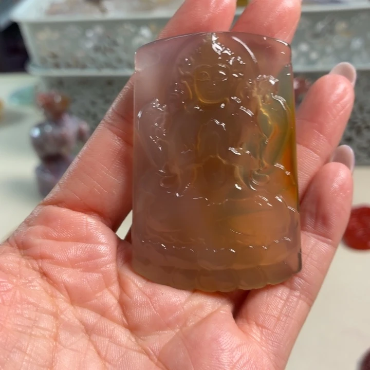 玛瑙/玉髓未镶嵌吊坠(不含链)