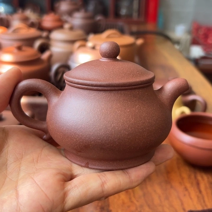 茶壶紫砂紫泥潘壶150cc